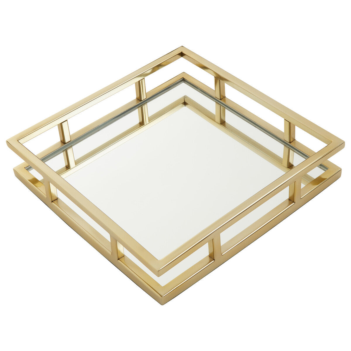 Square Gold Finish Tray