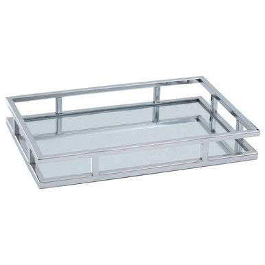 Rectangular Silver Finish Tray