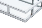Rectangular Silver Finish Tray