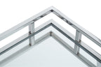 Rectangular Silver Finish Tray