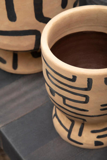 Hand Painted Earthenware Planter