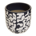 Blue Abstract Earthenware Planter