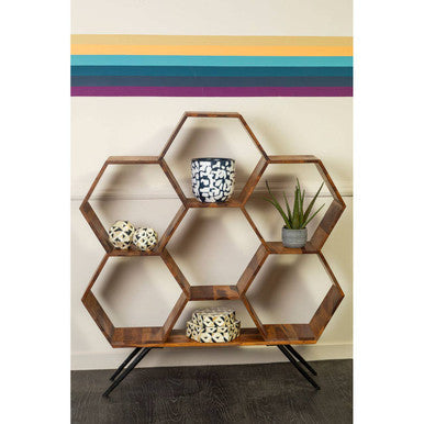 Blue Abstract Earthenware Planter