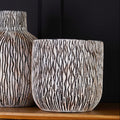 Black and White Earthenware Planter