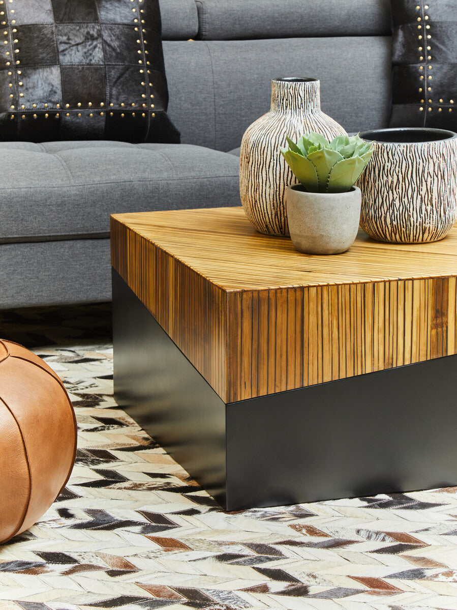Black and White Earthenware Planter