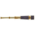 Brass and Black Leather Effect Tapered Telescope