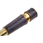 Brass and Black Leather Effect Tapered Telescope