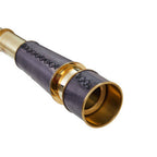 Brass and Black Leather Effect Tapered Telescope