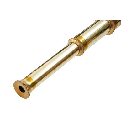 Brass and Black Leather Effect Tapered Telescope