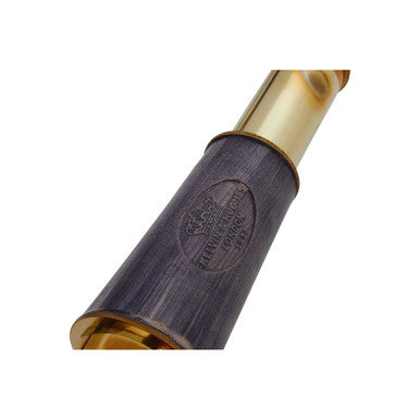 Brass and Black Leather Effect Tapered Telescope