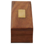 Brown Leather Effect Telescope with Wooden Box