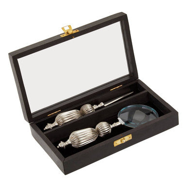Magnifying Glass and Letter Opener with Box