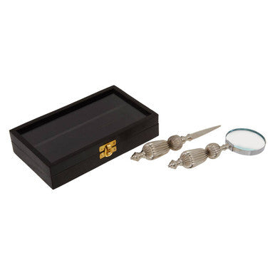Magnifying Glass and Letter Opener with Box