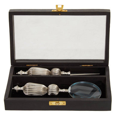 Magnifying Glass and Letter Opener with Box