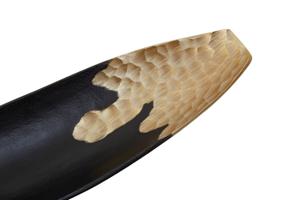 Black and Gold Boat Dish