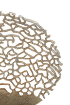 Black and Gold Finish Round Sculpture