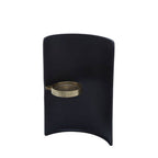 Black and Gold Finish Candle Holder