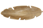 Gold Finish Curved Leaf Dish