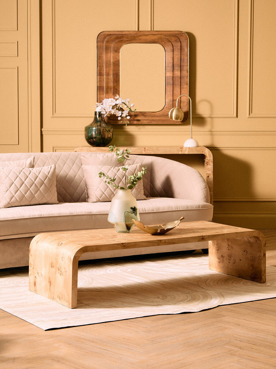Gold Finish Curved Leaf Dish