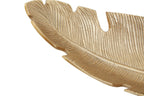 Gold Finish Curved Leaf Dish
