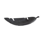 Black Finish Curved Leaf Dish
