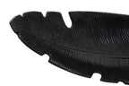 Black Finish Curved Leaf Dish