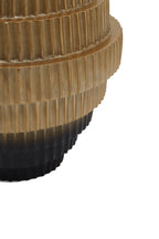 Large Ombre Gold and Black Vase