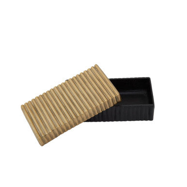 Small Gold and Black Trinket Box