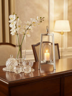Metal and Glass Candle Holder