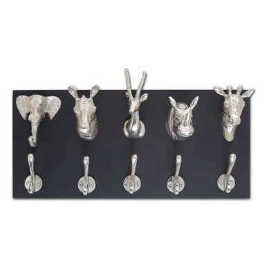 Animal 5 Hook Wall Hanger