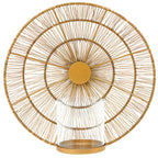 Gold Wire Wall Sconce Candle Holder