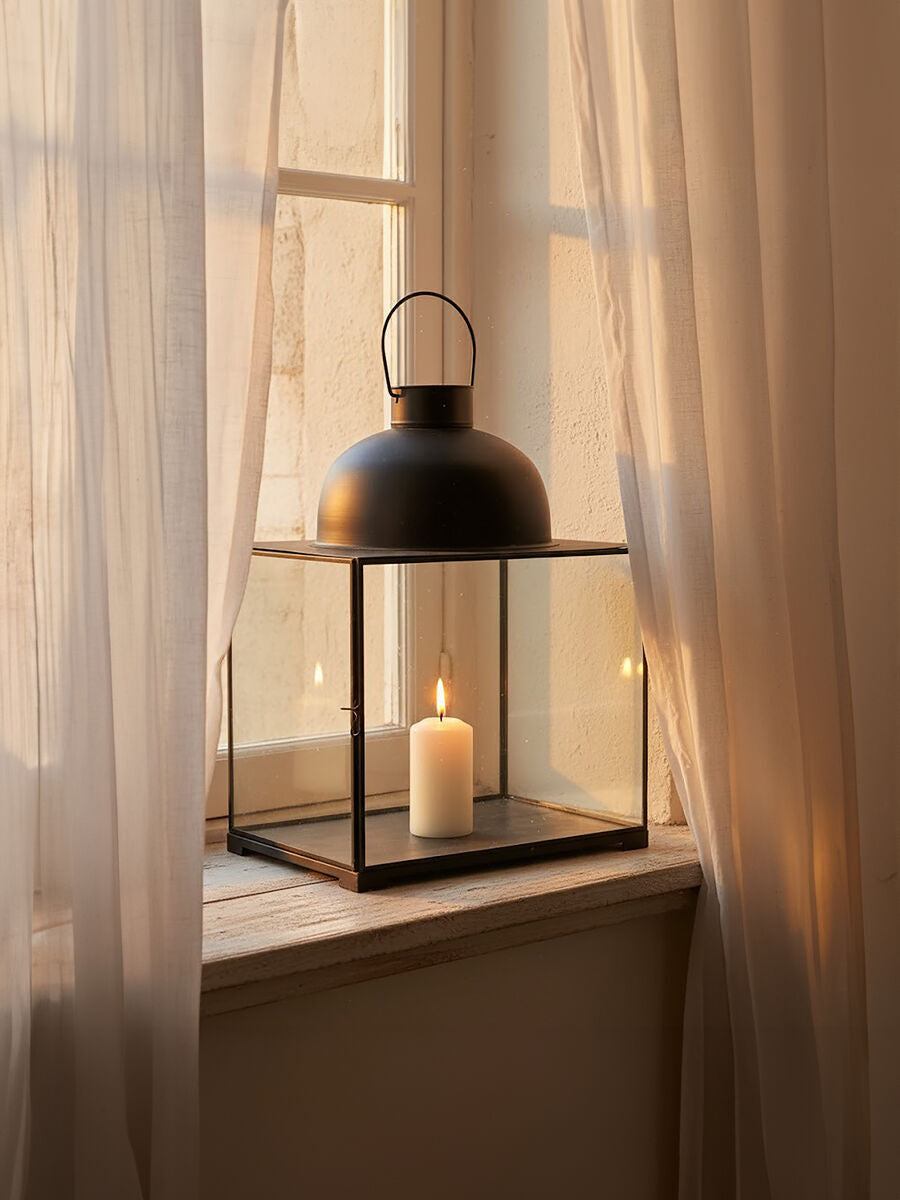 Small Antique Black Lantern
