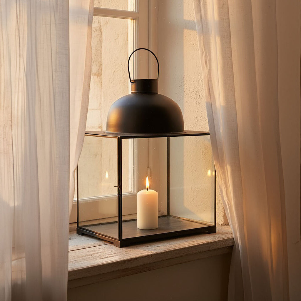 Small Antique Black Lantern