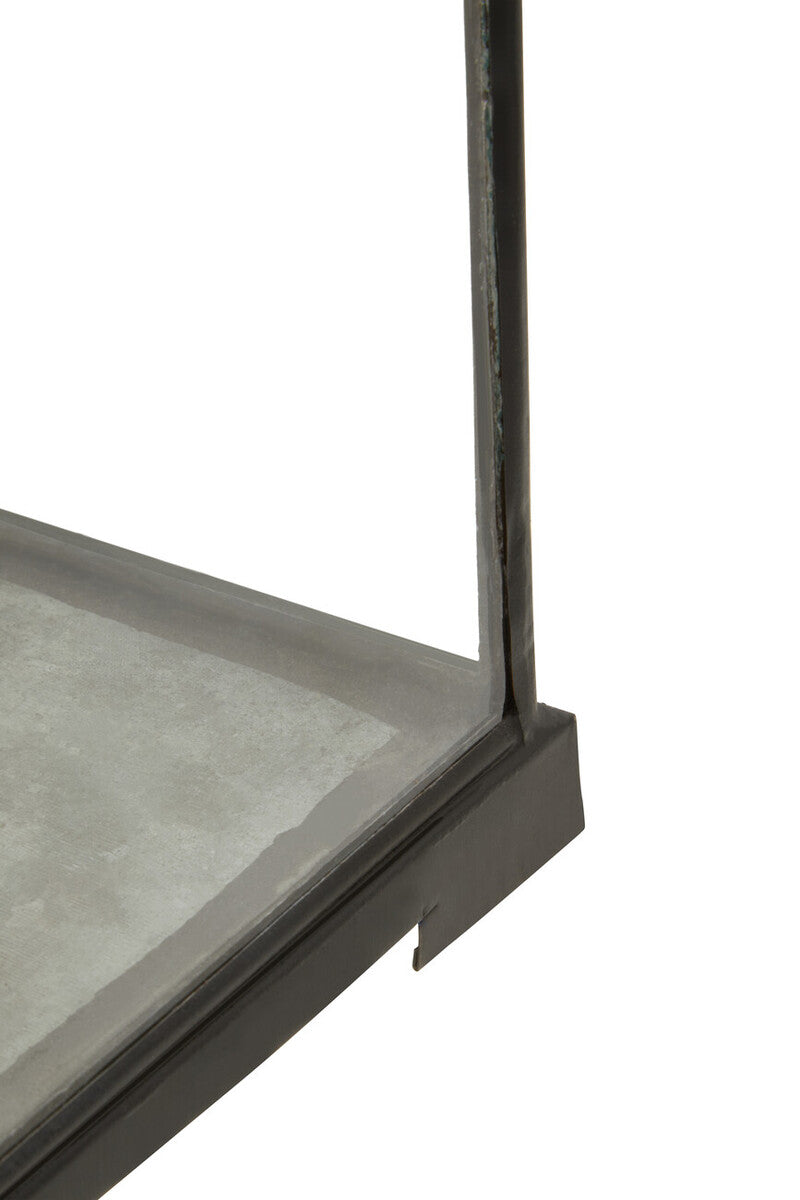 Large Black Square Lantern