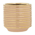 Blush Pink and Gold Small Ceramic Planter