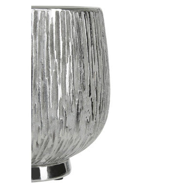 Small Silver Ceramic Planter
