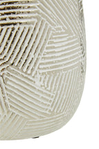 Small White Silver Ceramic Planter