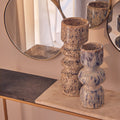 Large Beige Speckled Vase