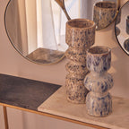 Large Beige Speckled Vase