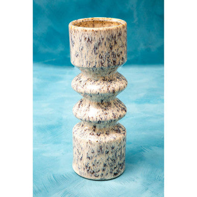 Large Beige Speckled Vase
