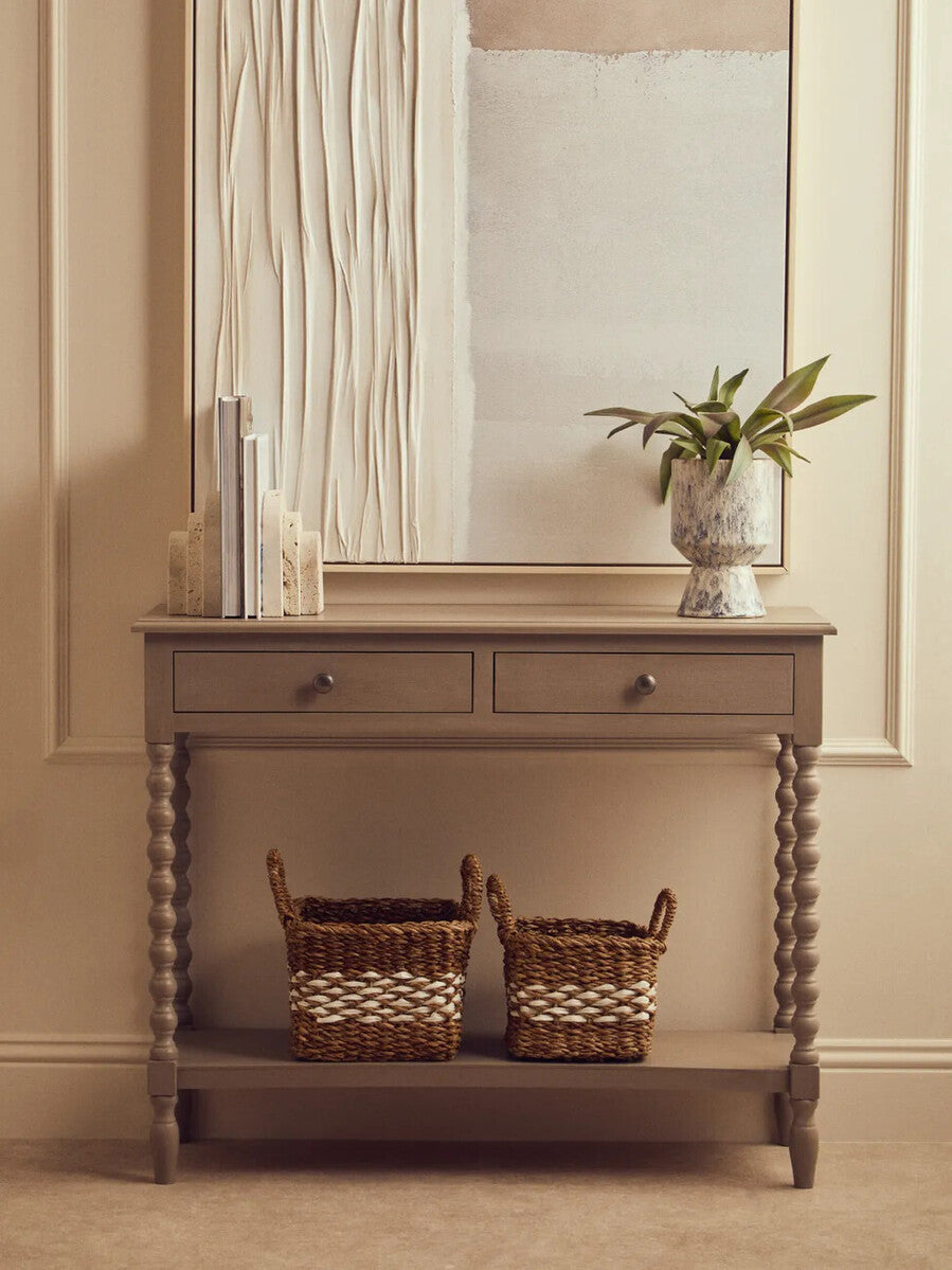Small Beige Speckled Planter
