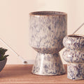 Large Beige Speckled Planter