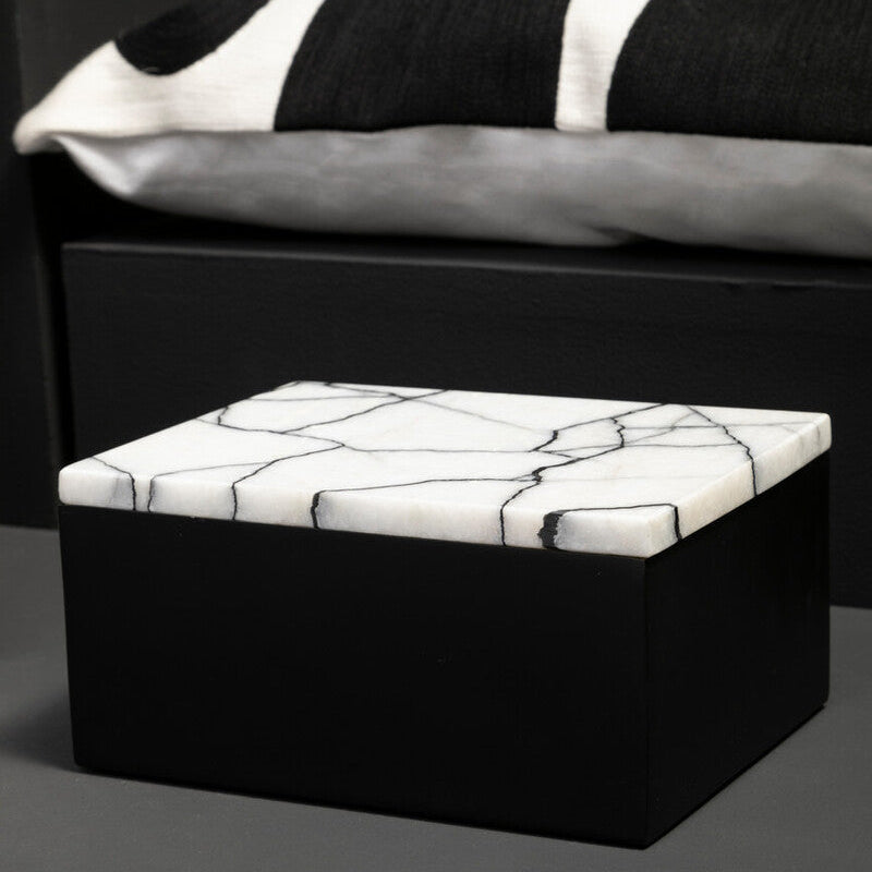 Large Marble Trinket Box