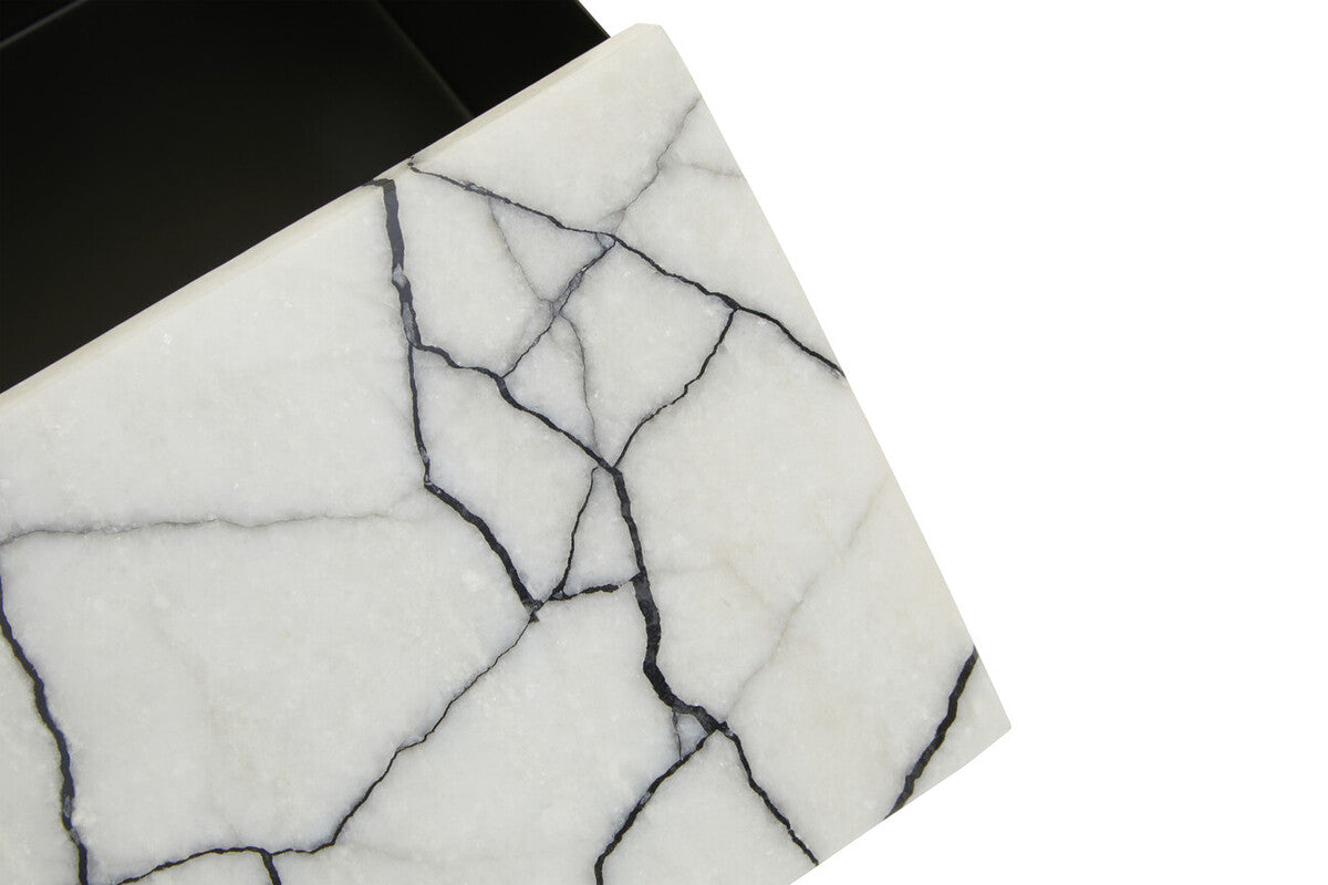 Large Marble Trinket Box