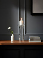 Large Crystal Candle Holder