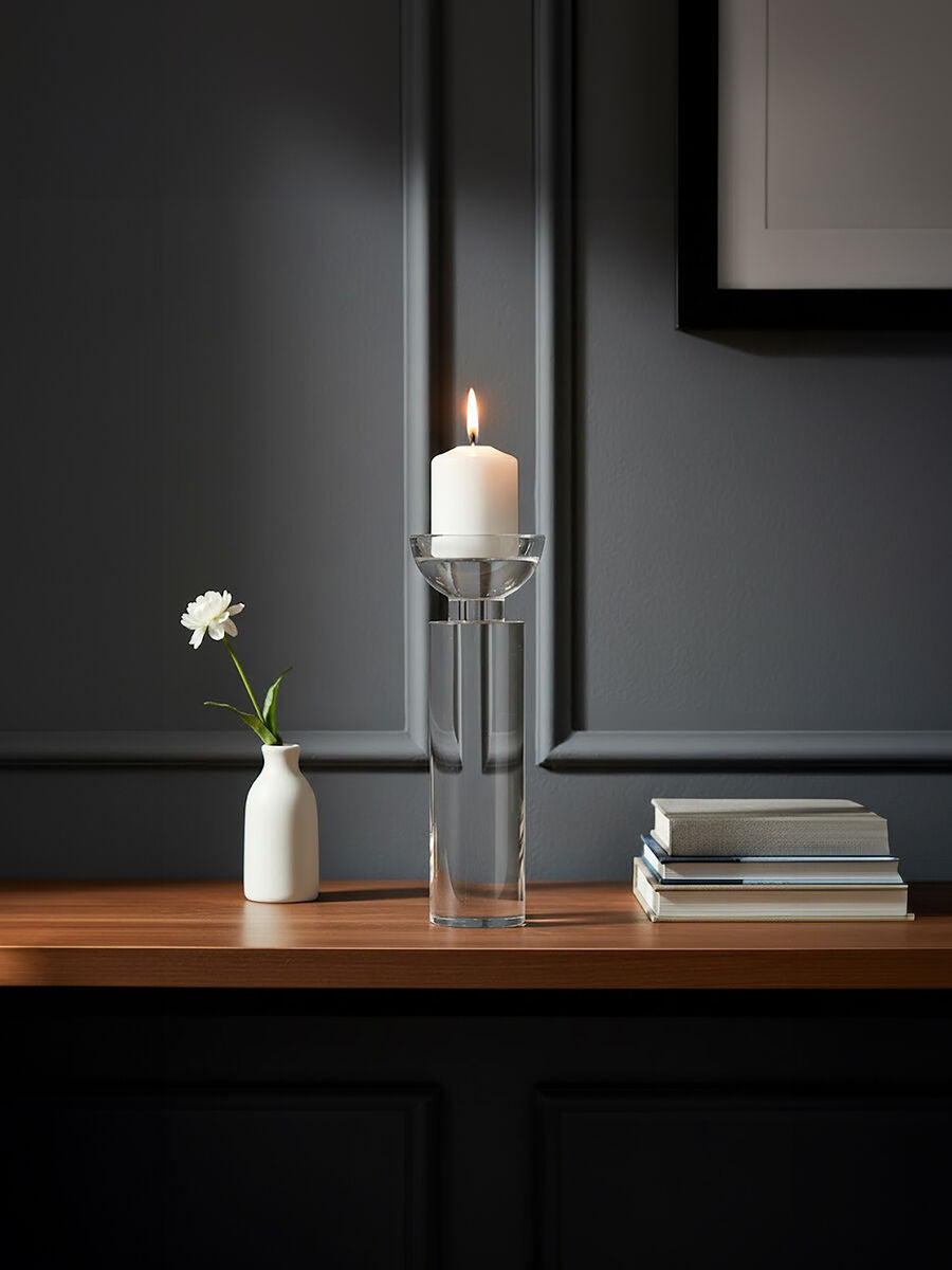 Large Crystal Candle Holder