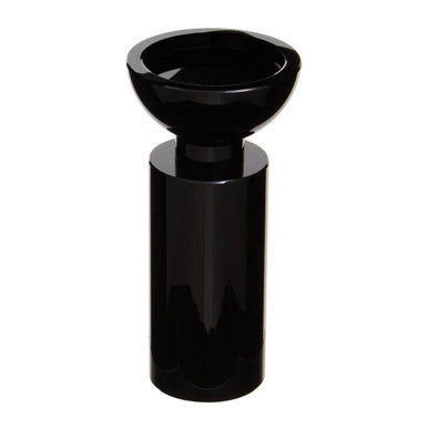 Small Black Crystal Candle Holder