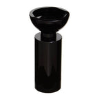 Small Black Crystal Candle Holder