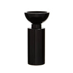 Small Black Crystal Candle Holder