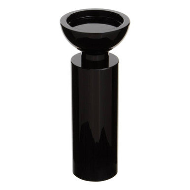 Medium Black Crystal Candle Holder